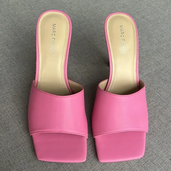 MARC FISHER heel sandals pink size 8,5