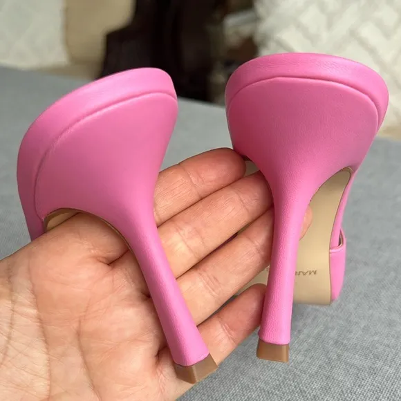 MARC FISHER heel sandals pink size 8,5