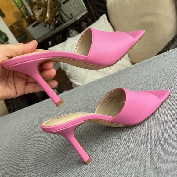 MARC FISHER heel sandals pink size 8,5