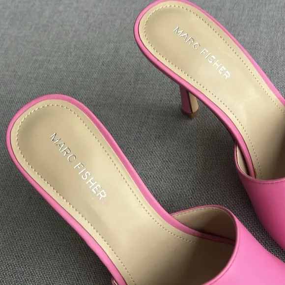 MARC FISHER heel sandals pink size 8,5