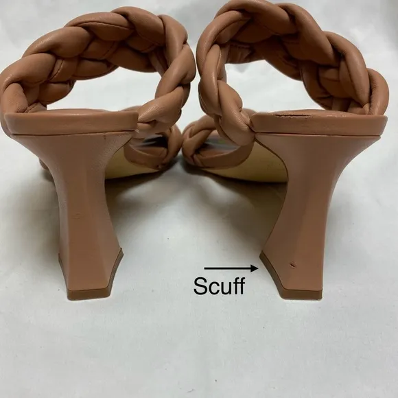Marc Fisher Heeled Hammy Leather Sandals
