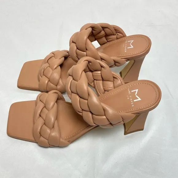 Marc Fisher Heeled Hammy Leather Sandals