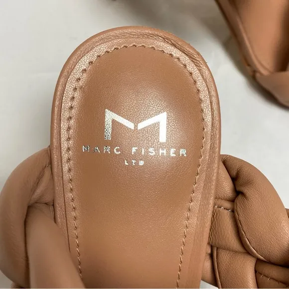 Marc Fisher Heeled Hammy Leather Sandals