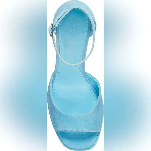 Marc Fisher LTD Blue Chunky Platform Sandals