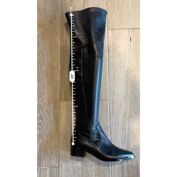 Marc Fisher Noemi black Over-The-Knee Boots SIZE 6.5