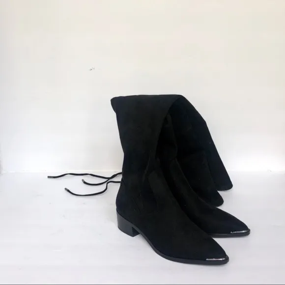 MARC FISHER over the knee faux suede boots