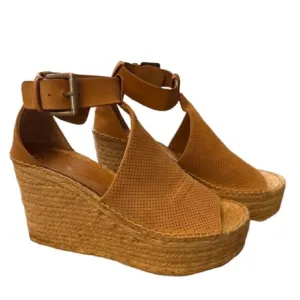 Marc Fisher Tan Wedge Sandals