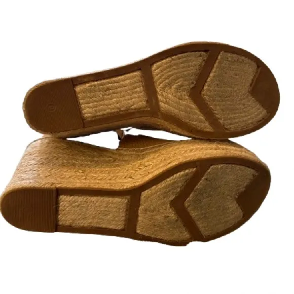 Marc Fisher Tan Wedge Sandals
