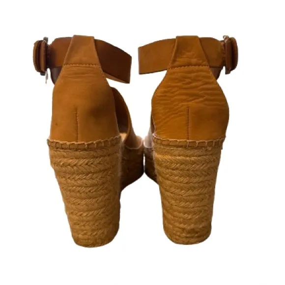 Marc Fisher Tan Wedge Sandals