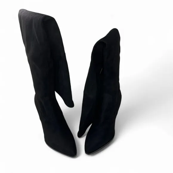 Marc Fisher Women's Black Over the Knee Okun Pointed Toe Boot NEW IN BOX