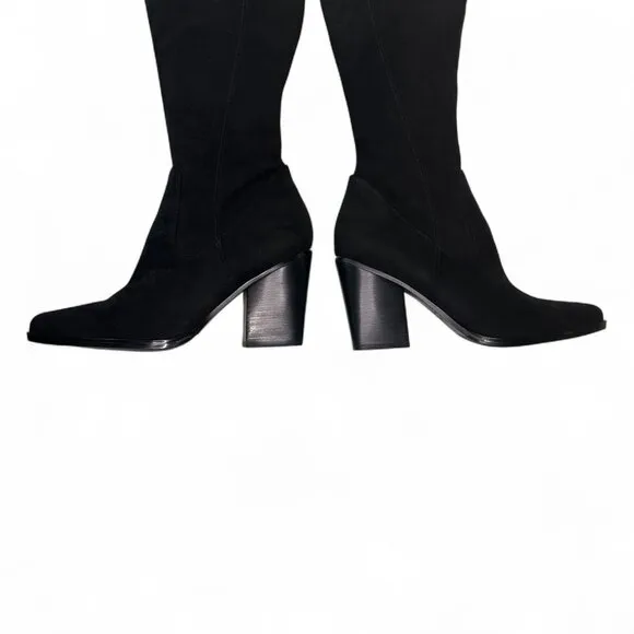 Marc Fisher Women's Black Over the Knee Okun Pointed Toe Boot NEW IN BOX