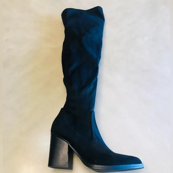 Marc Fisher Womens Meyana Faux Suede Tall Over-The-Knee Boots 6.5