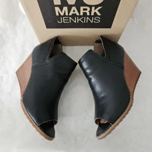 Mark Jenkins Black Wedge  Shoes