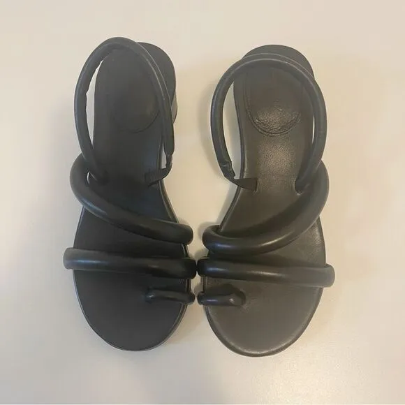 Marsèll Leather Tubular Strap Slingback Sandals in Size US8/IT39