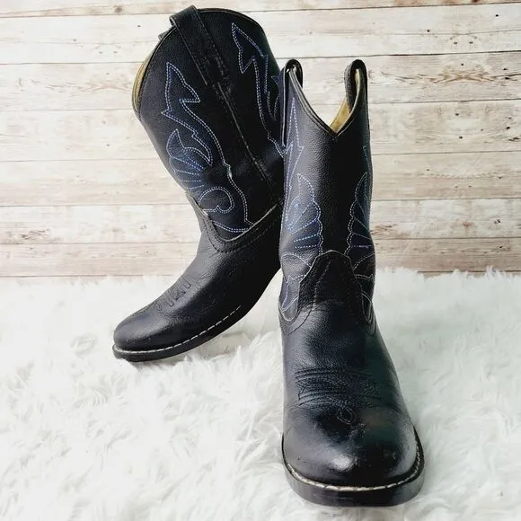 Masterson Boot Company Western Style Cowboy Boots Kids Size 2.5; Women's 4.5