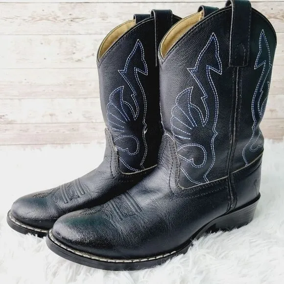 Masterson Boot Company Western Style Cowboy Boots Kids Size 2.5; Women's 4.5