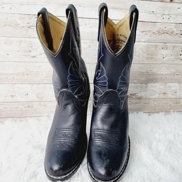 Masterson Boot Company Western Style Cowboy Boots Kids Size 2.5; Women's 4.5