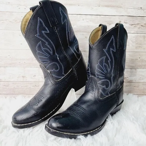 Masterson Boot Company Western Style Cowboy Boots Kids Size 2.5; Women's 4.5
