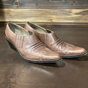 Matisse Western Cowgirl Leather Ankle Boots Pointed Toe Size 7.5