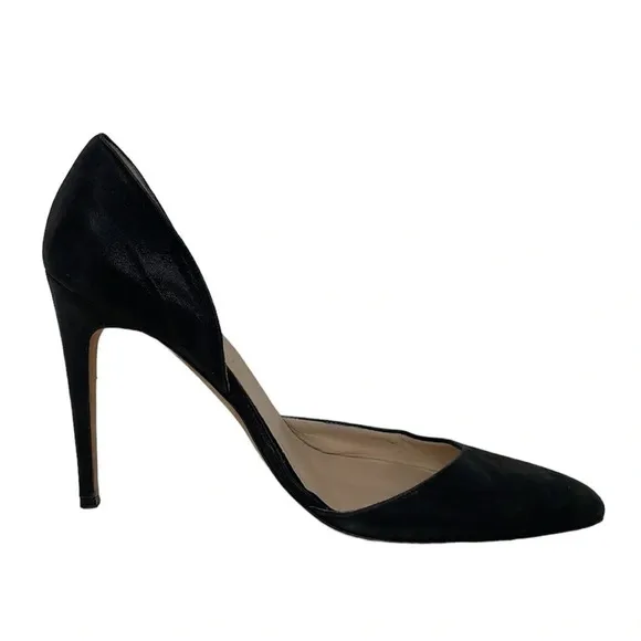 Max Kibardin Shoes Pumps Black Leather Heels Size 38.5 38 1/2