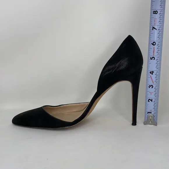Max Kibardin Shoes Pumps Black Leather Heels Size 38.5 38 1/2