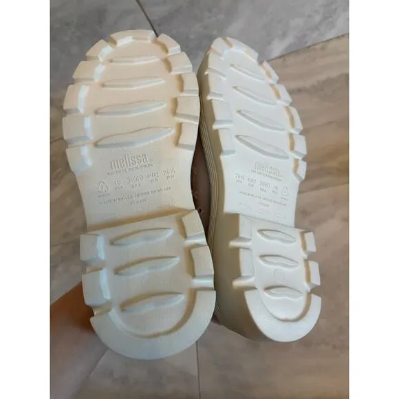 Melissa Women’s Royal Loafers Chunky Platform Shoes Tan Beige Size 10 NIB