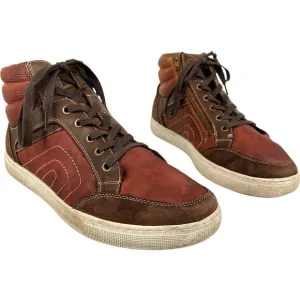 Men's Brown Propet Kenton Zip Up High‎ Top Casual Leather Sneaker Shoes Size 11