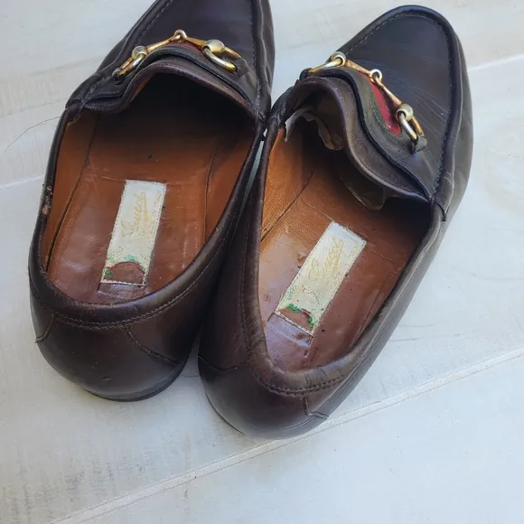 Men's Gucci Horsebit Vintage Brown Leather Loafers