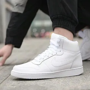 Men’s Nike Ebernon Mid 'Triple White,’ Size 13 - AQ1773-100