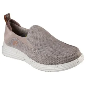 Men's Skechers Proven Renco Casual Slip On Shoes - Taupe 8.5 - NIB