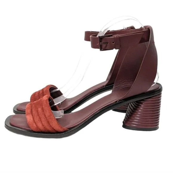 MERCEDES CASTILLO Hiru Ankle Strap Art Deco Heel Sandals 9.5
