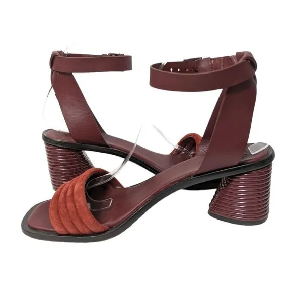 MERCEDES CASTILLO Hiru Ankle Strap Art Deco Heel Sandals 9.5