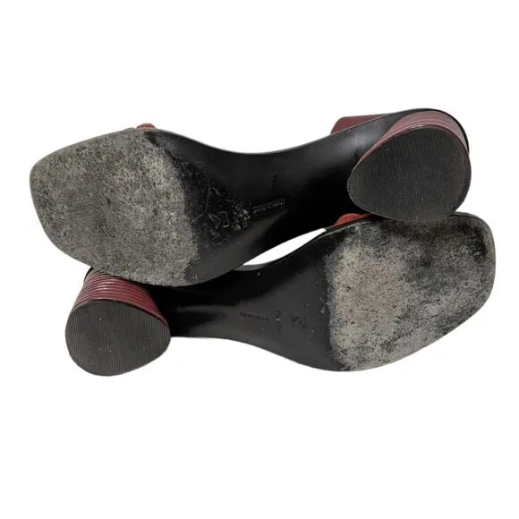 MERCEDES CASTILLO Hiru Ankle Strap Art Deco Heel Sandals 9.5