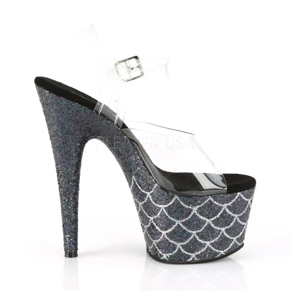 Mermaid Glitter Platform High Heel Shoes