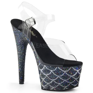 Mermaid Glitter Platform High Heel Shoes