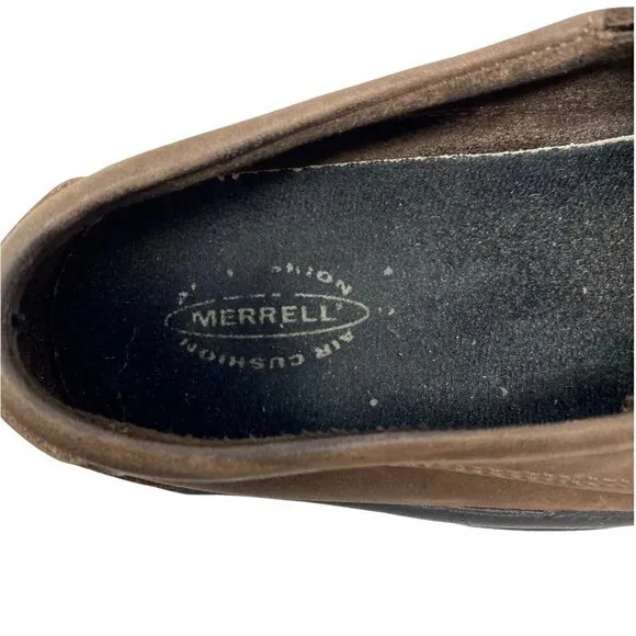 Merrell Mens Jungle Sport Casual Shoes Brown Black Lace Up Low Top Moc Toe 11