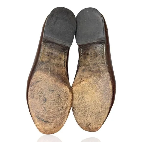 MEZLAN Genuine Lizard Loafers 9.5 Exotic Dress Shoes‎ Brown $1295 Made In Spain