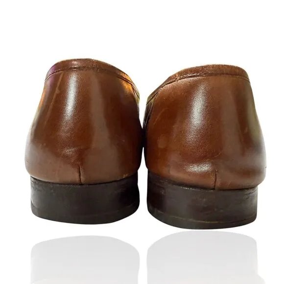 MEZLAN Genuine Lizard Loafers 9.5 Exotic Dress Shoes‎ Brown $1295 Made In Spain