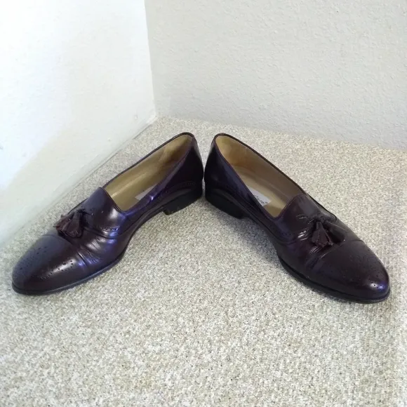 Mezlan Havana Burgundy Leather Shoes