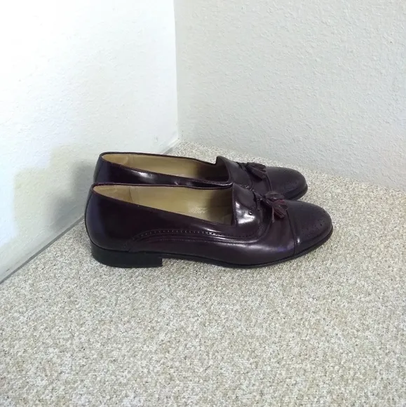 Mezlan Havana Burgundy Leather Shoes