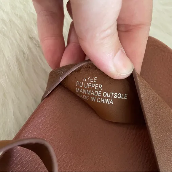 MIA Brown Strappy Block Heel Sandals