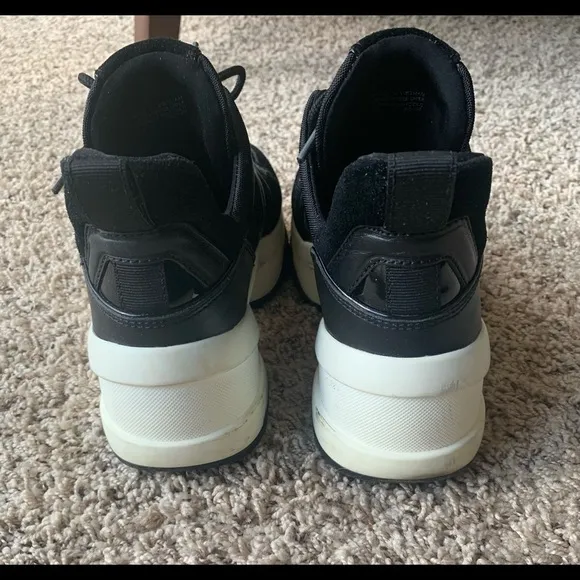 Michael Kors Black Platform Tennis Shoes