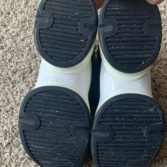 Michael Kors Black Platform Tennis Shoes