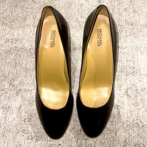 MICHAEL KORS HEELS BLACK SHOES SIZE 8 1/2