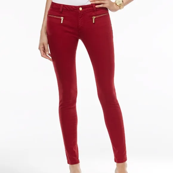 Michael Kors lzzy Zip-Pocket Skinny Jeans