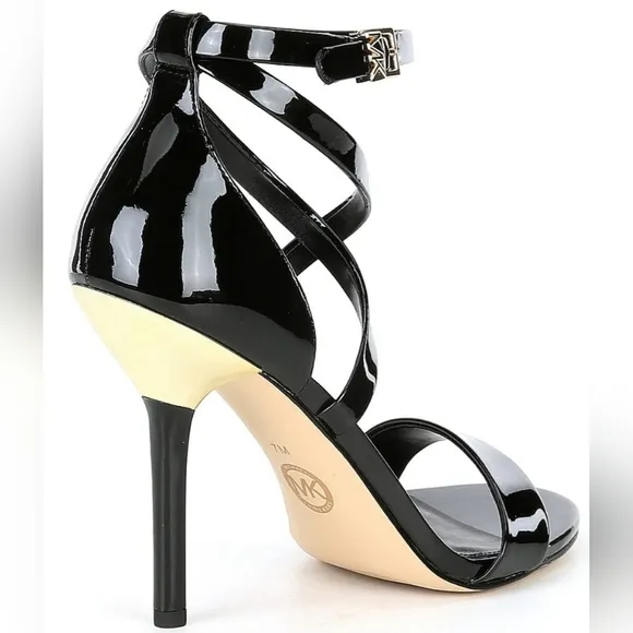 MICHAEL Michael Kors Astrid Patent Leather Dress Sandals, 7.5M