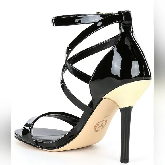 MICHAEL Michael Kors Astrid Patent Leather Dress Sandals, 7.5M