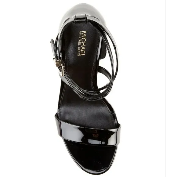 MICHAEL Michael Kors Astrid Patent Leather Dress Sandals, 7.5M
