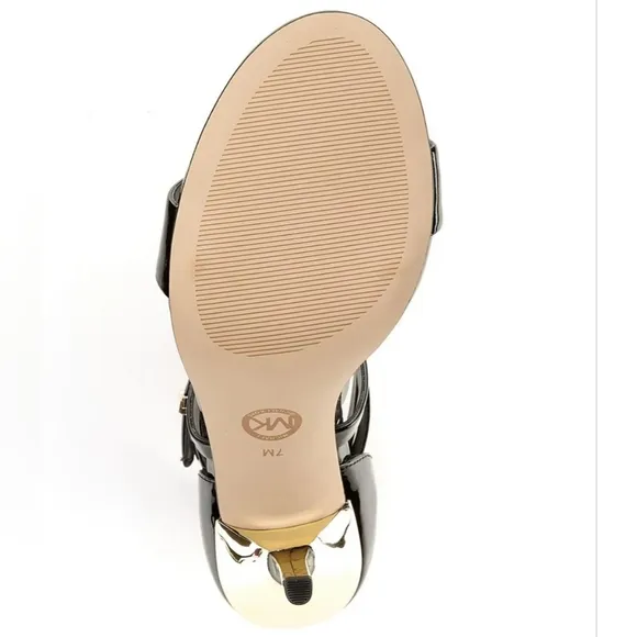 MICHAEL Michael Kors Astrid Patent Leather Dress Sandals, 7.5M