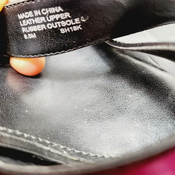 MICHAEL MICHAEL KORS black leather heel sandals